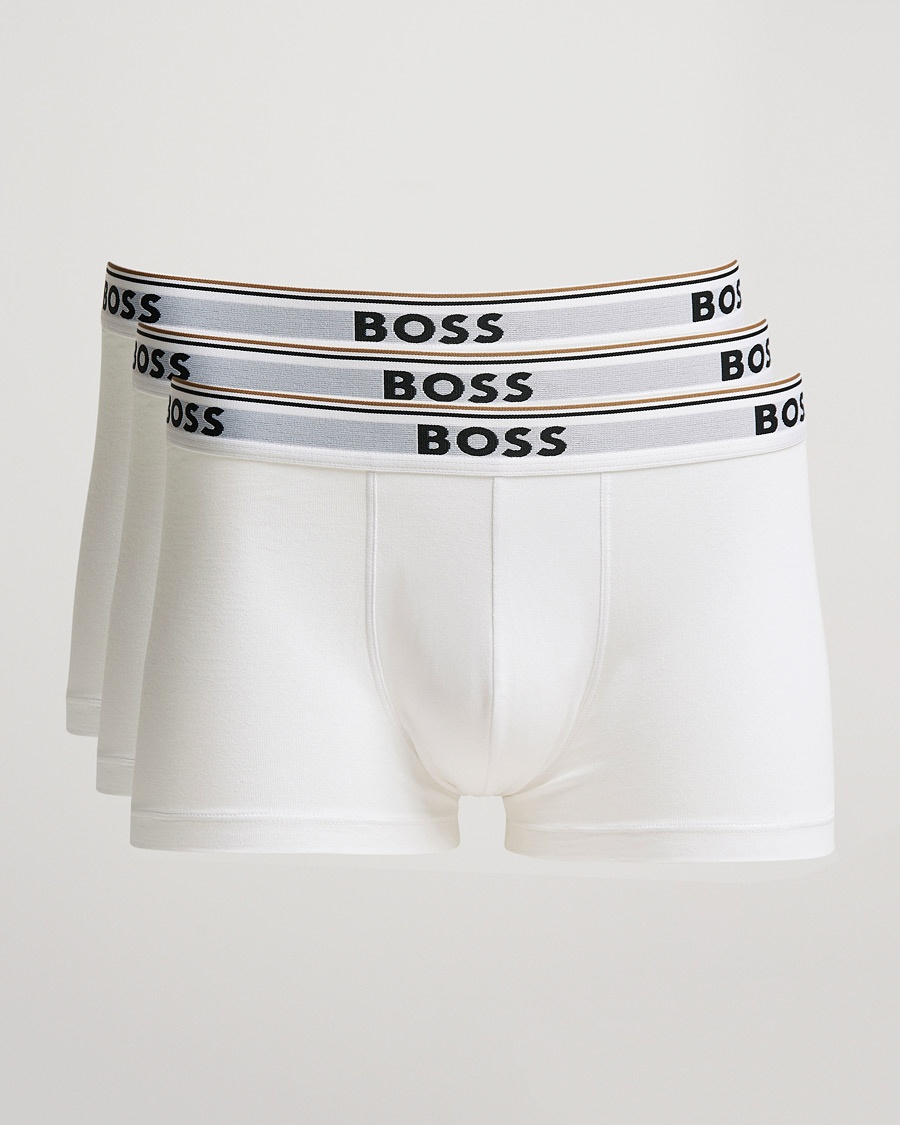 BOSS BLACK 3-Pack Trunk Boxer Shorts White – Blanc