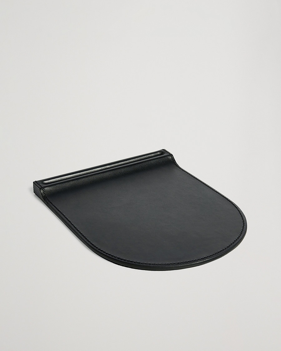 Ralph Lauren Home Brennan Leather Mouse Pad Black – Noir