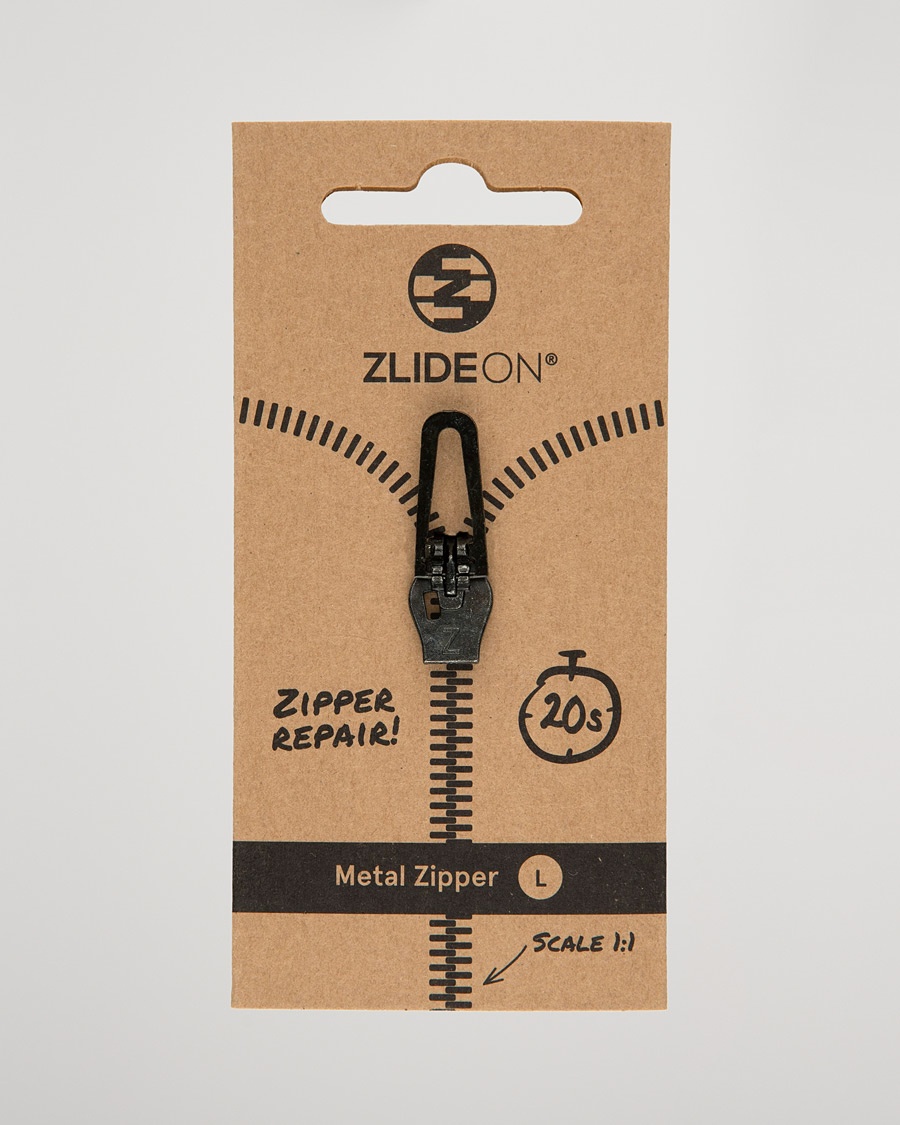 ZlideOn Normal Metal Zipper Black L – Noir