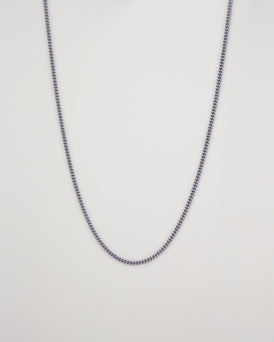 Tom Wood Curb Chain Slim Necklace Silver – Argent