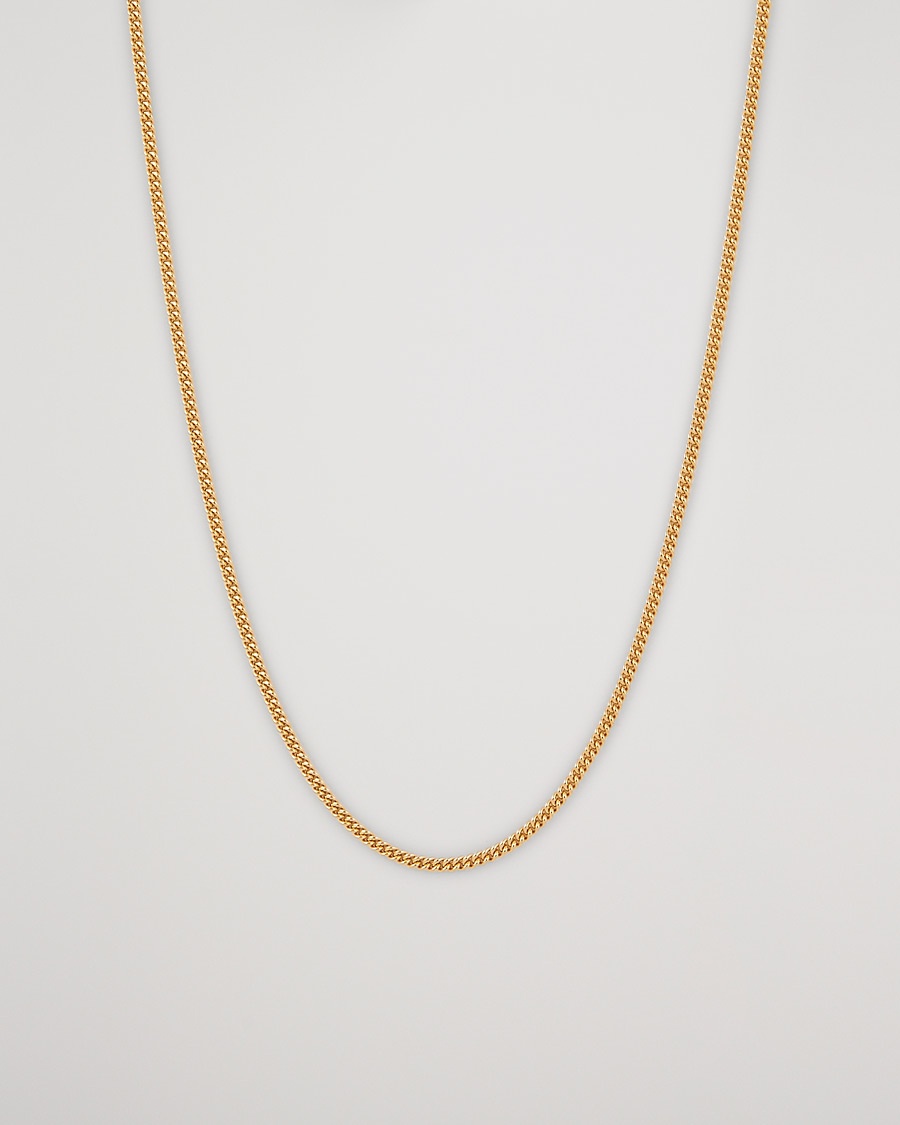 Homme | | Tom Wood | Curb Chain Slim Necklace Gold