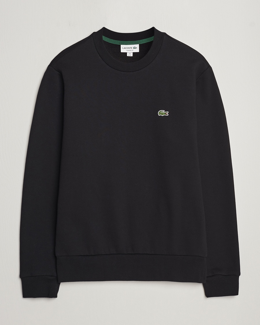 Lacoste Crew Neck Sweatshirt Black – Zwart
