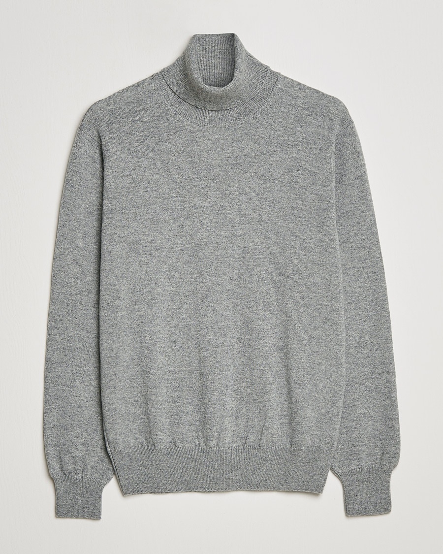 Piacenza Cashmere Cashmere Rollneck Sweater Light Grey – Grijs