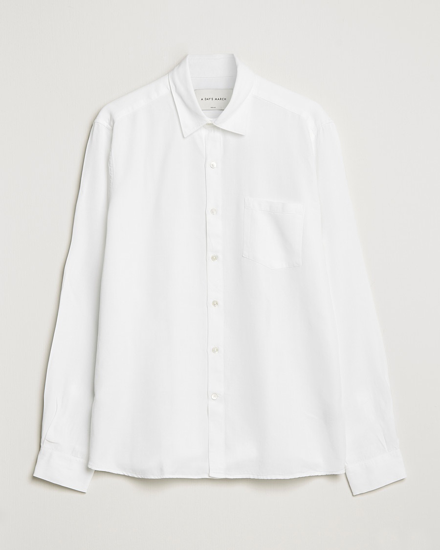 A Day's March Daintree Lyocell Shirt White – Wit