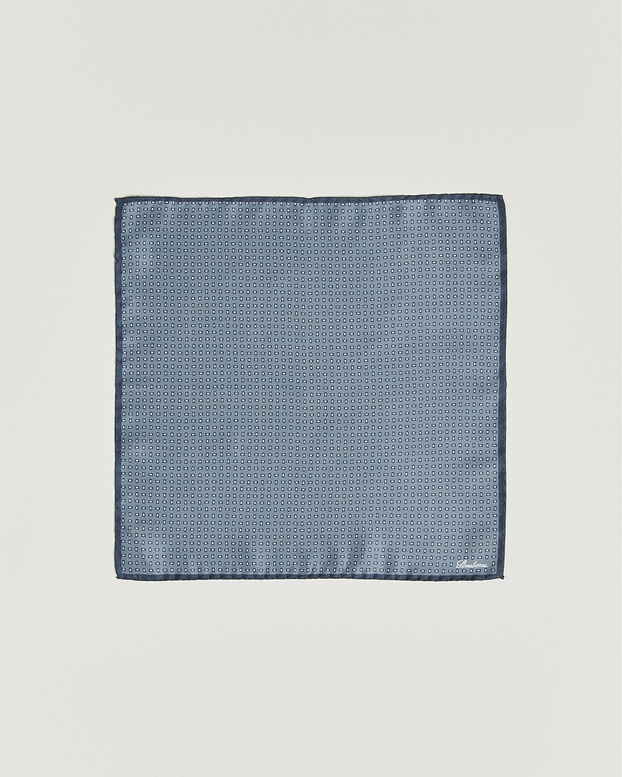 Homme | Accessoires | Stenströms | Silk Handkerchief Grey
