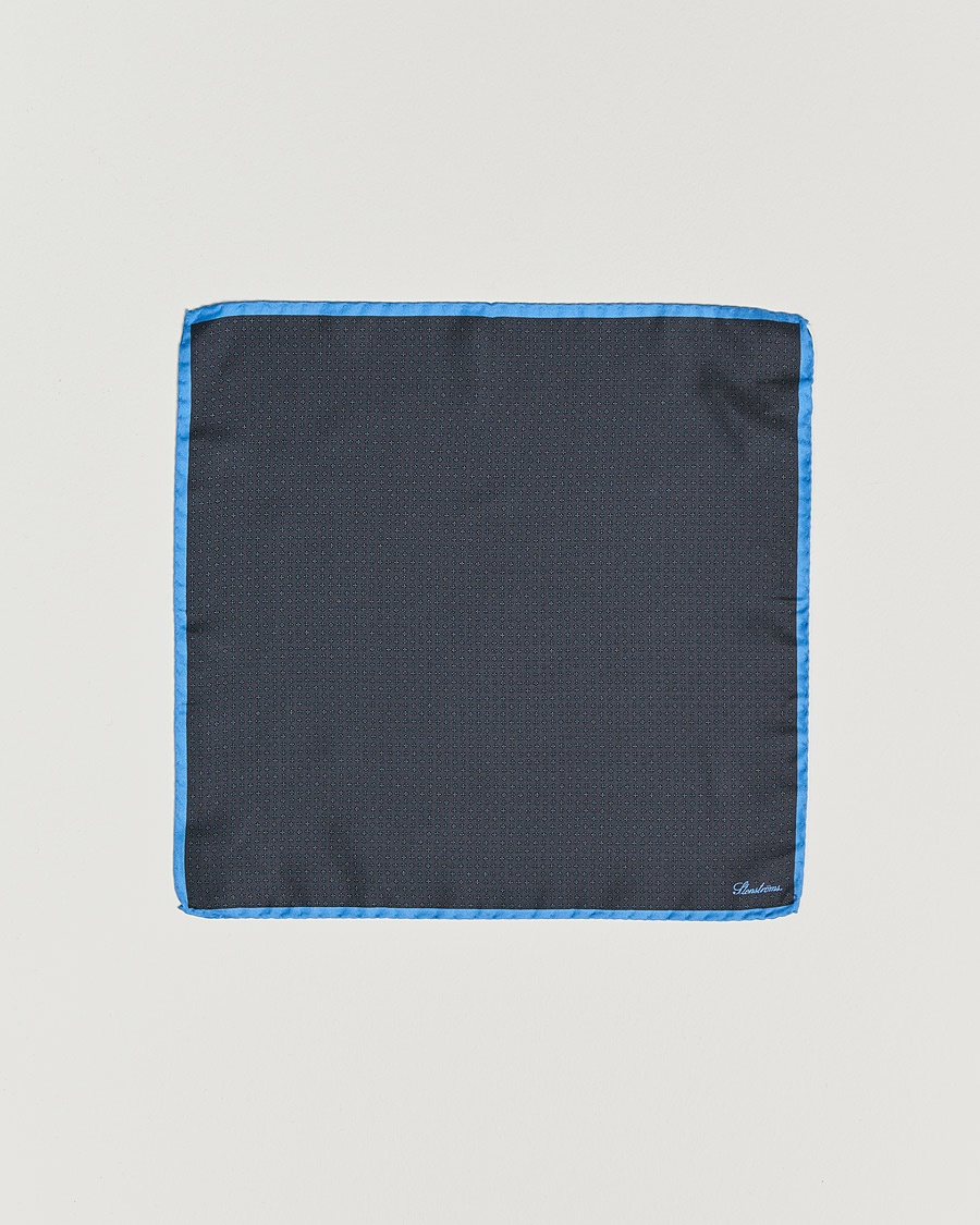 Homme | Accessoires | Stenströms | Silk Handkerchief Dark Grey