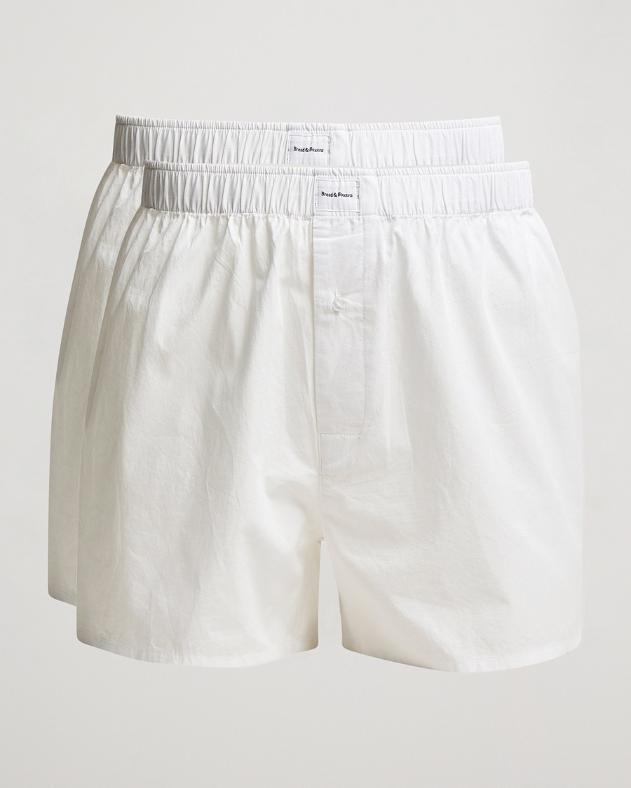 Bread & Boxers 2-Pack Boxer Shorts White – Blanc