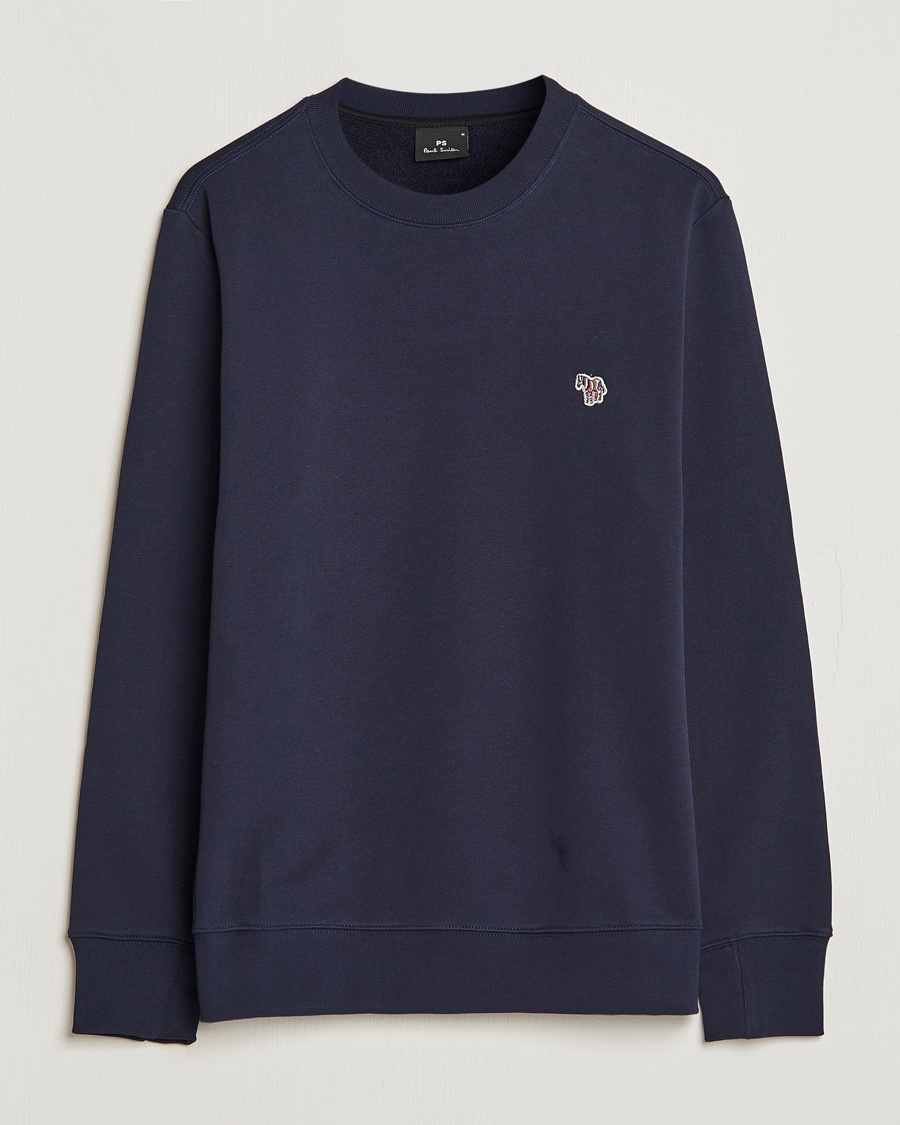 PS Paul Smith Zebra Organic Cotton Sweatshirt Navy – Blauw