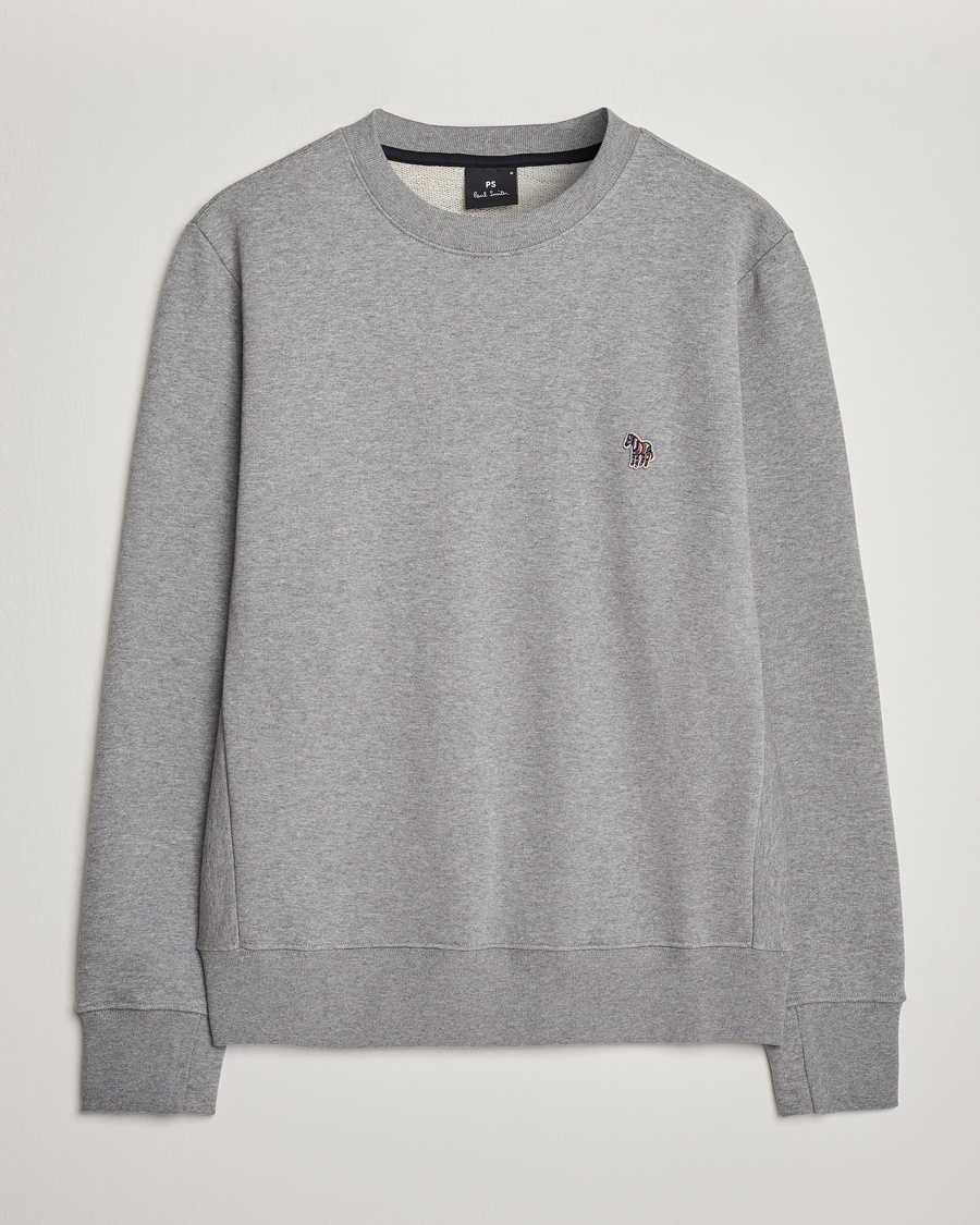 PS Paul Smith Zebra Organic Cotton Sweatshirt Grey Melange – Grijs