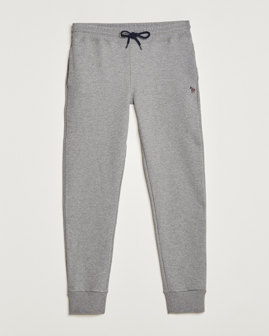 PS Paul Smith Zebra Organic Cotton Sweatpants Grey Melange – Grijs
