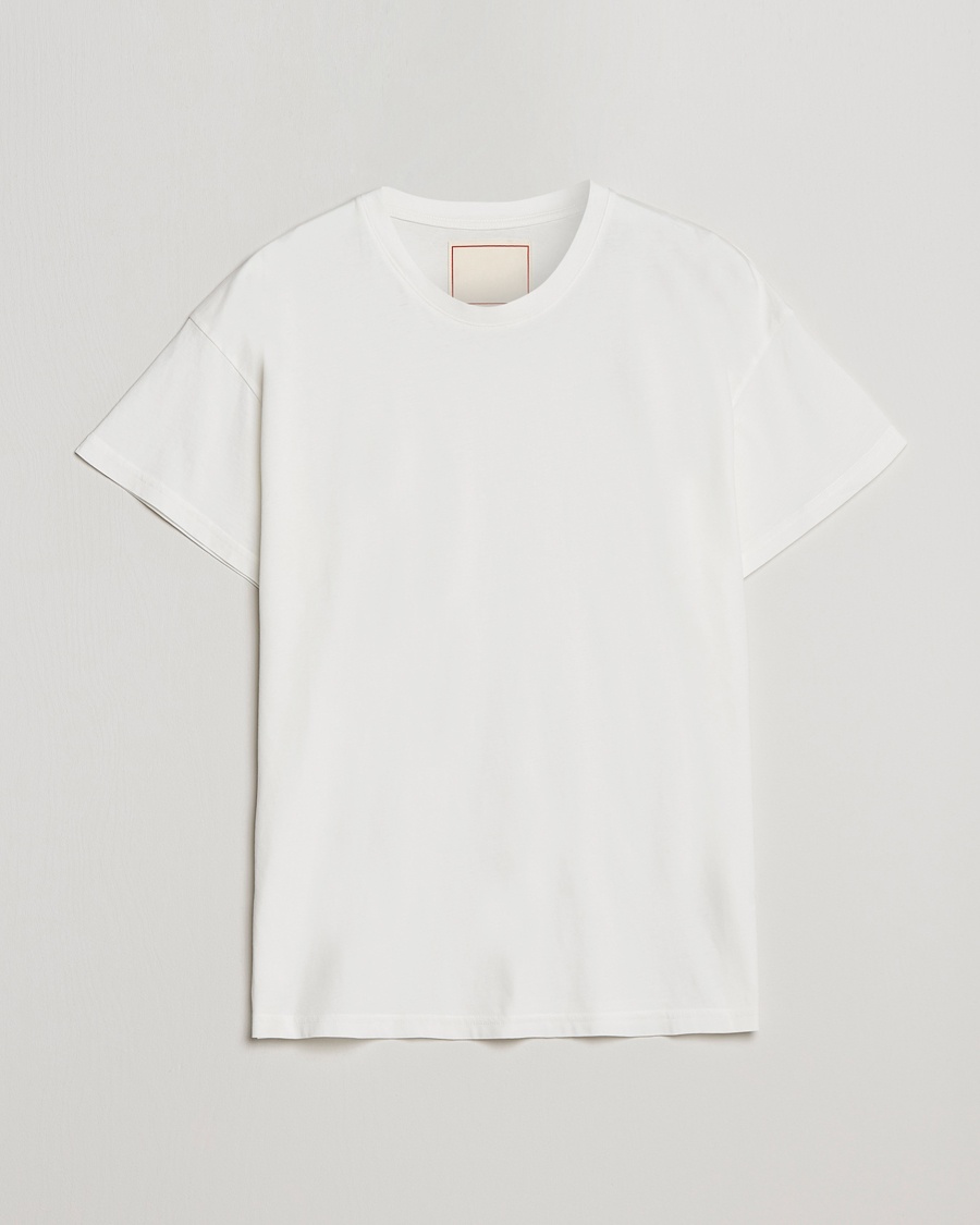Homme | T-Shirts Blancs | Jeanerica | Marcel Crew Neck T-Shirt White