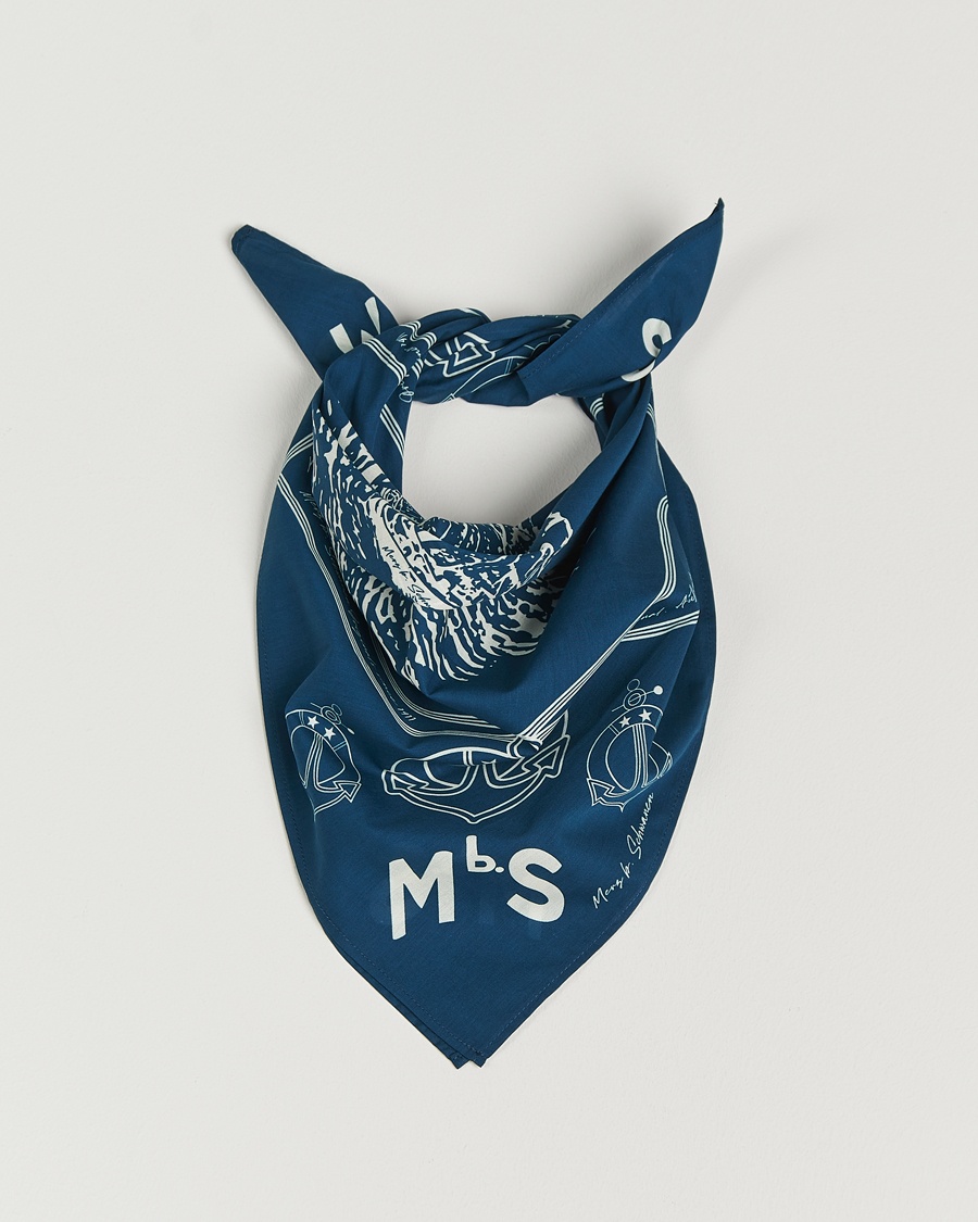 Merz b. Schwanen Merz b. SchwanenCotton BandanaInk Blue – Bleu