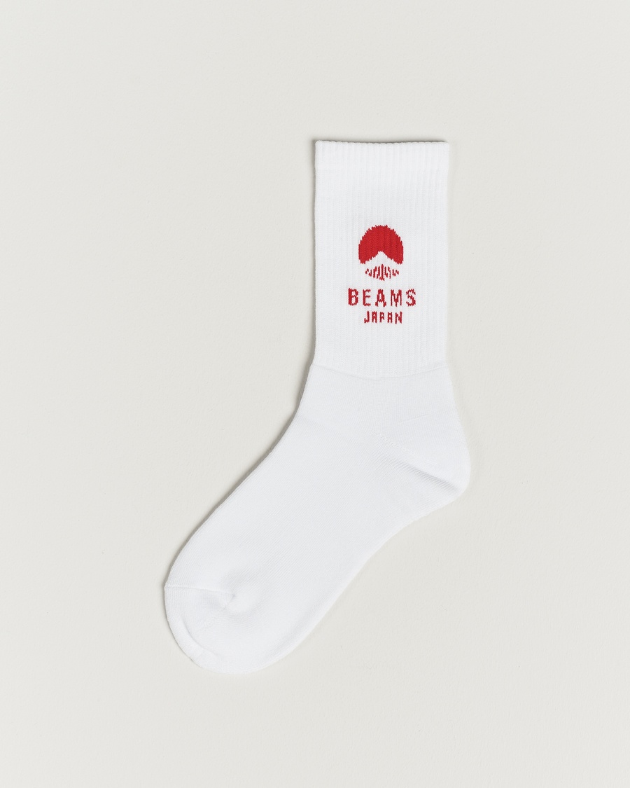Homme | Vêtements | Beams Japan | Logo Socks White/Red