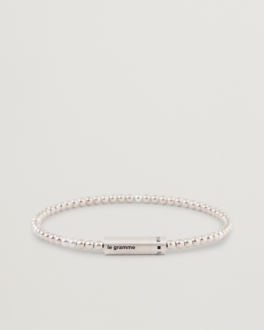 Homme | | LE GRAMME | Beads Bracelet Brushed Sterling Silver 11g
