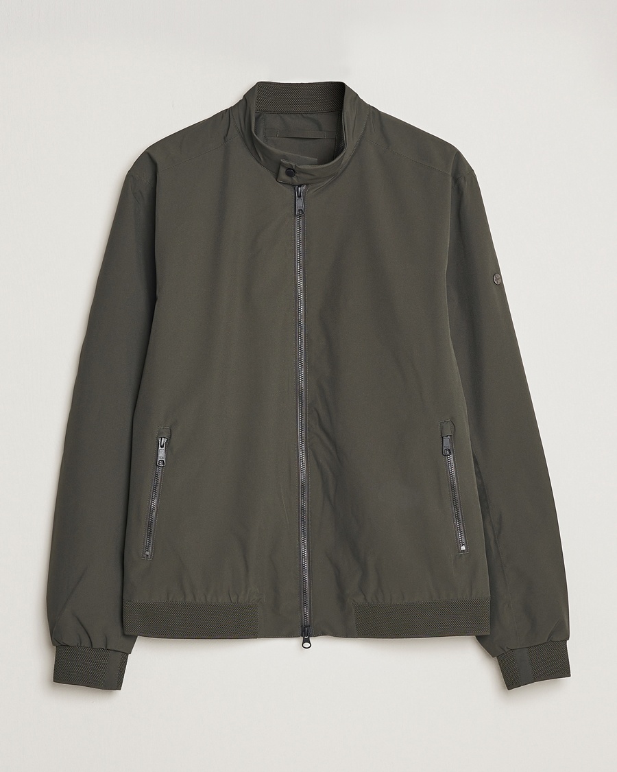 Scandinavian Edition Plain Waterproof Jacket Dark Olive – Groen