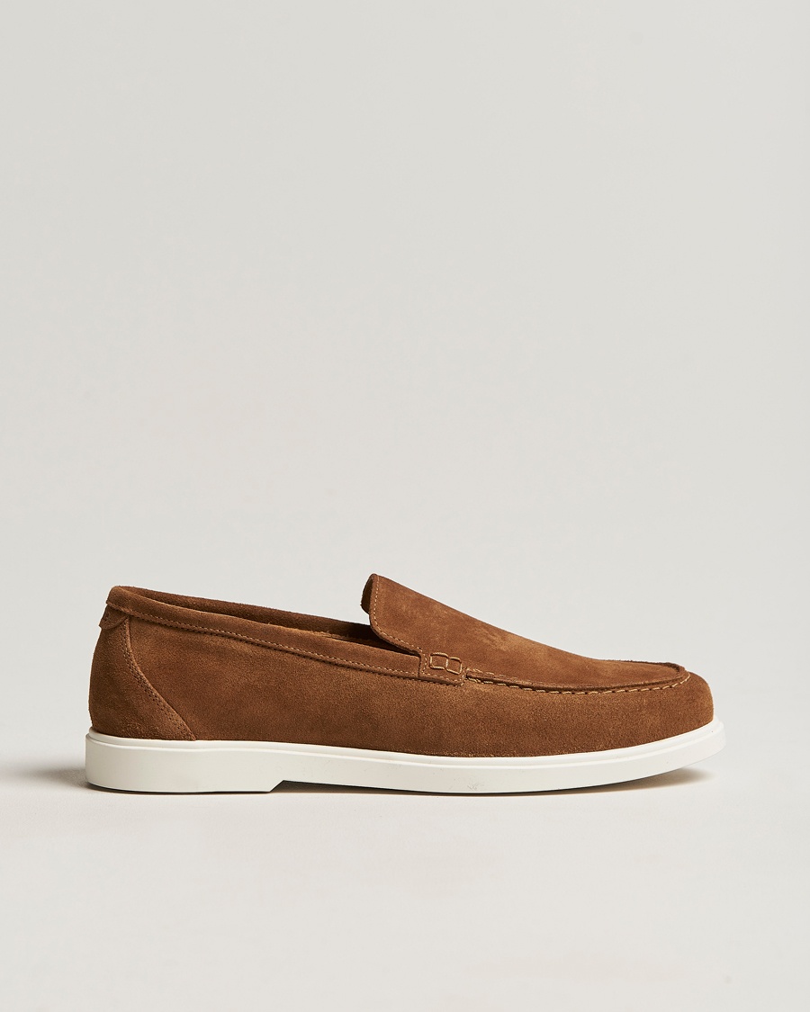 Homme | Loafers | Loake 1880 | Tuscany Suede Loafer Chestnut