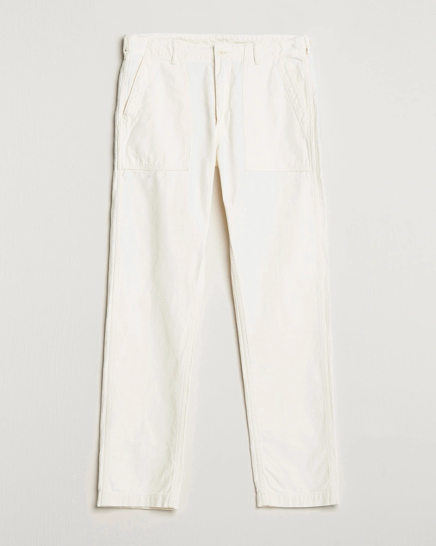Homme | | orSlow | Slim Fit Original Sateen Fatigue Pants Ecru