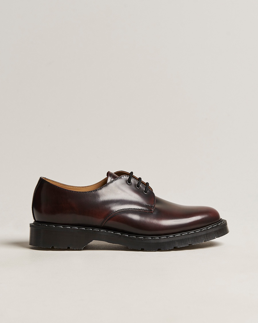 Homme | Derbies | Solovair | 3 Eye Gibson Shoe Burgundy Shine
