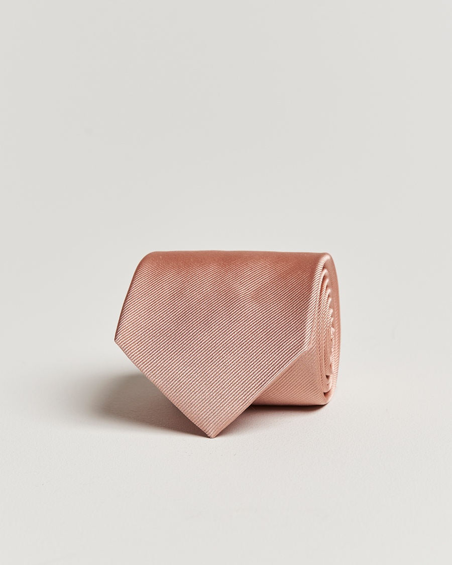 Homme | Cravates | Amanda Christensen | Plain Classic Tie 8 cm Powder Pink