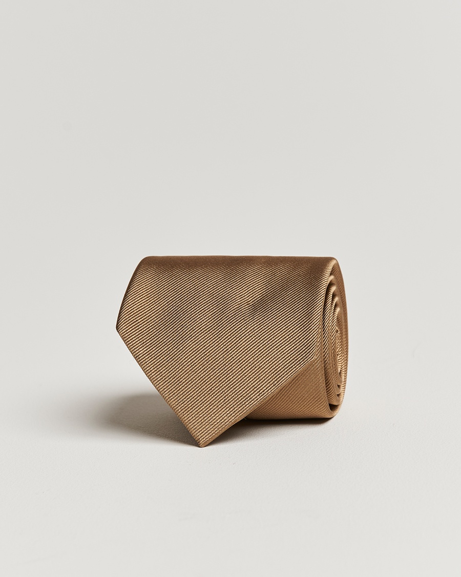 Homme | Cravates | Amanda Christensen | Plain Classic Tie 8 cm Sand