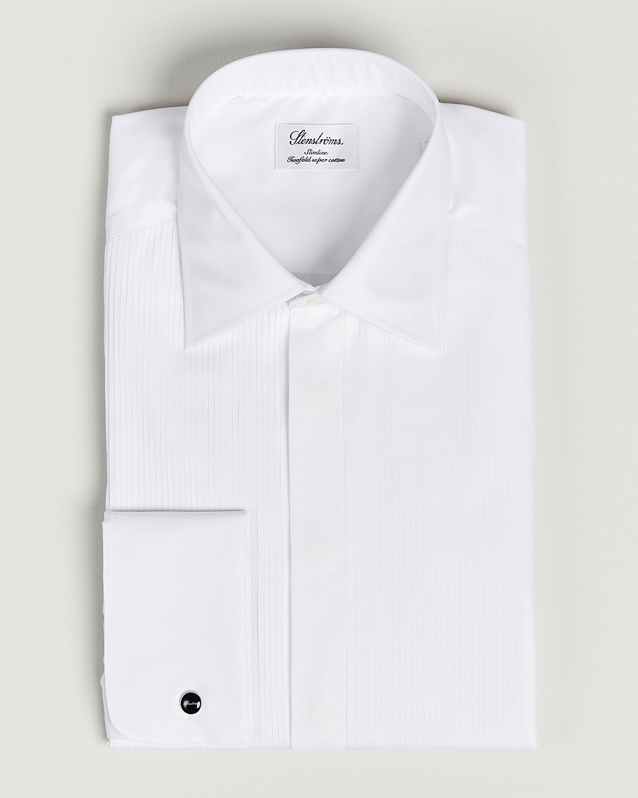 Homme | | Stenströms | Fitted Body Smoking Shirt White