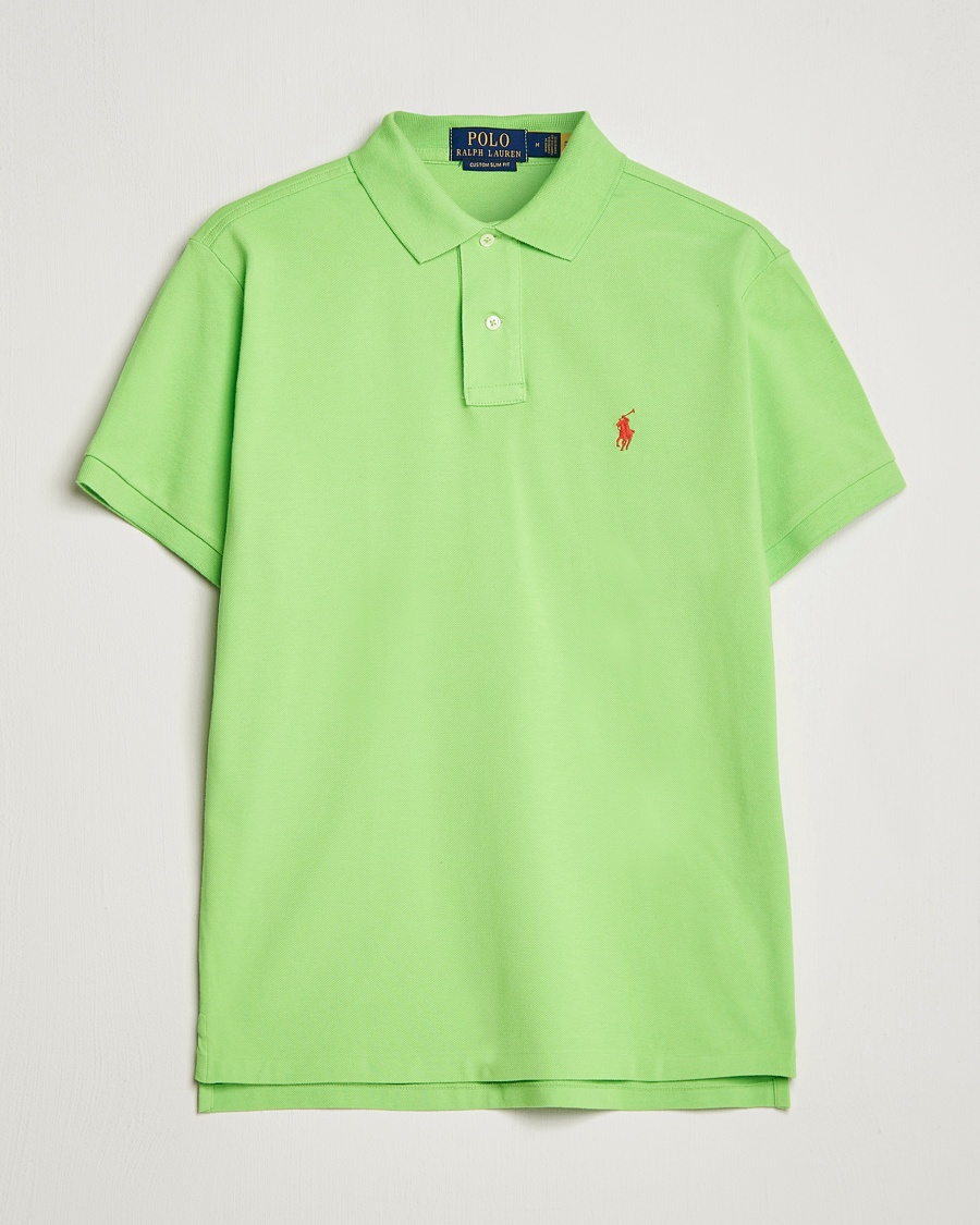 Polo Ralph Lauren Custom Slim Fit Polo Kiwi Lime – Vert