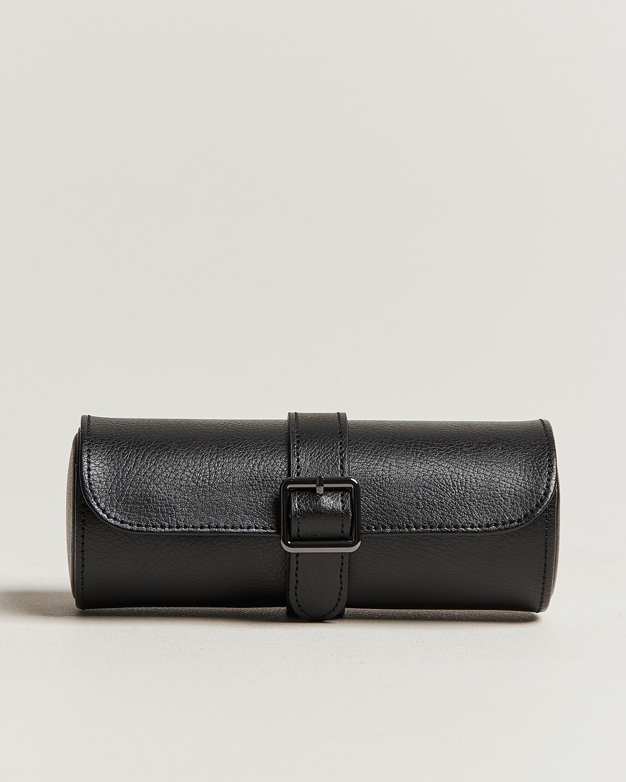 WOLF Triple Watch Roll Black – Zwart