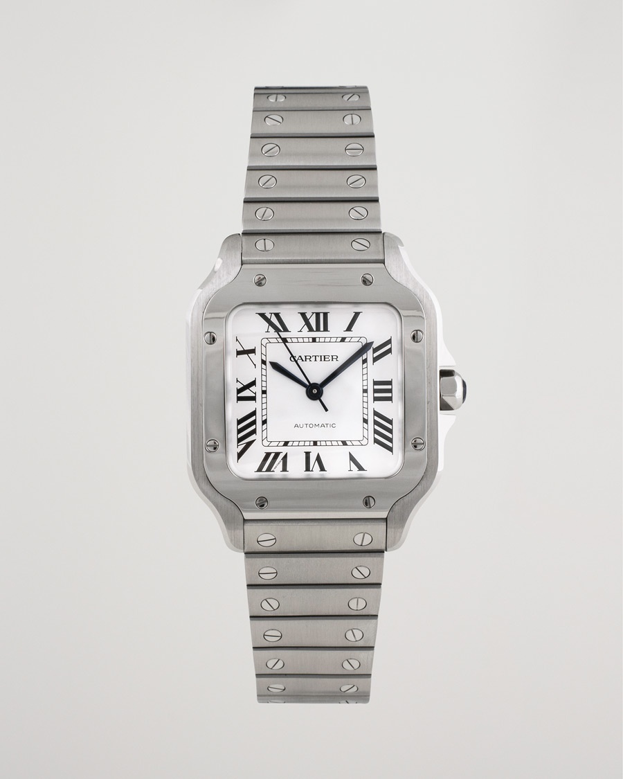 Cartier Pre-Owned Santos De Cartier WSSA0029 Steel White