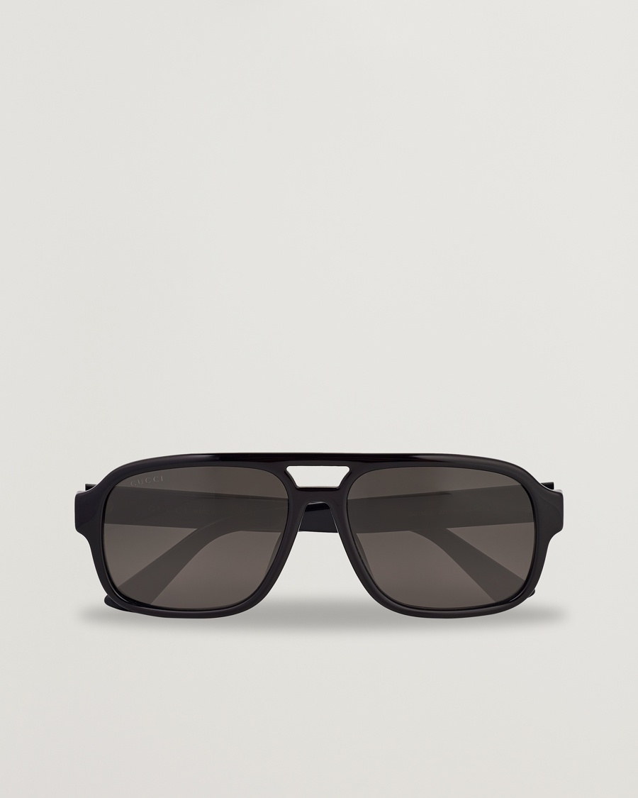 Homme | Lunettes De Soleil Aviateur | Gucci | GG1342S Sunglasses Black Smoke