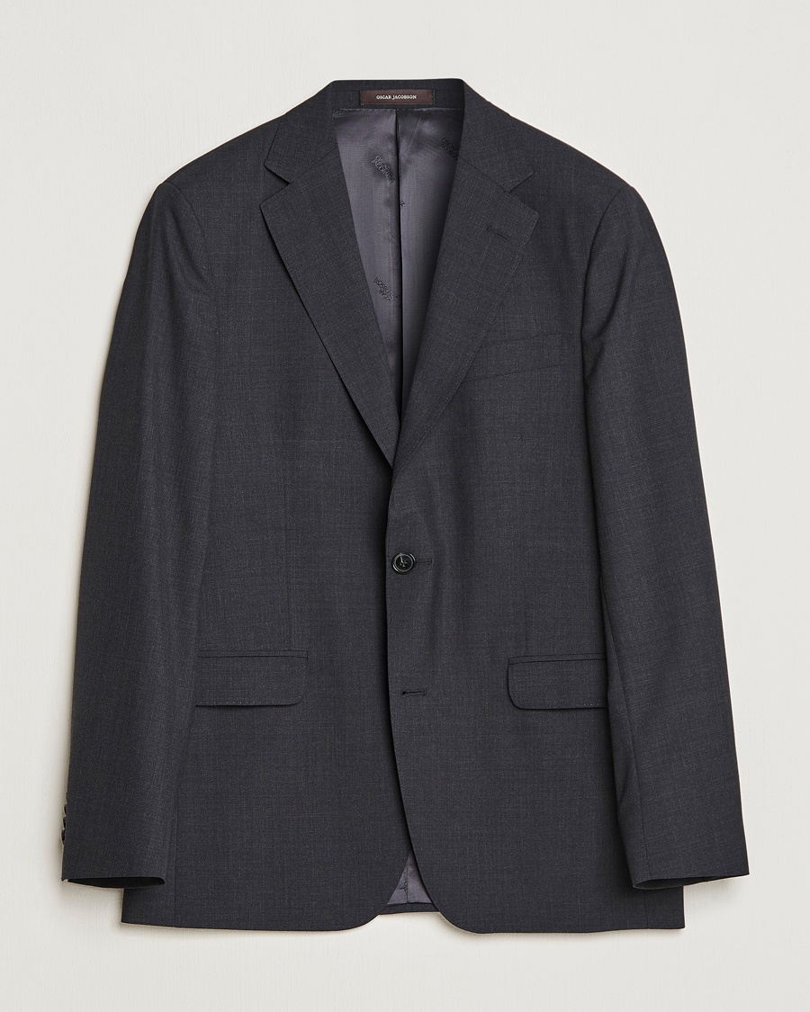 Homme | | Oscar Jacobson | Falk Wool Blazer Grey