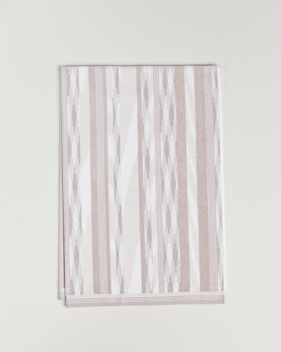 Heren | | Missoni Home | Clint Bath Sheet 100x150cm Beige/White
