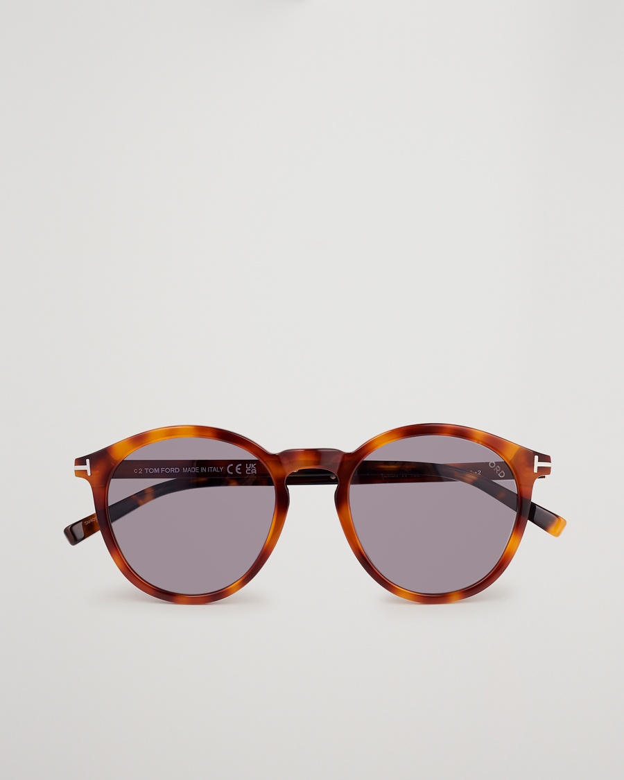 Tom Ford Elton Sunglasses Blonde Havana/Smoke – Bruin