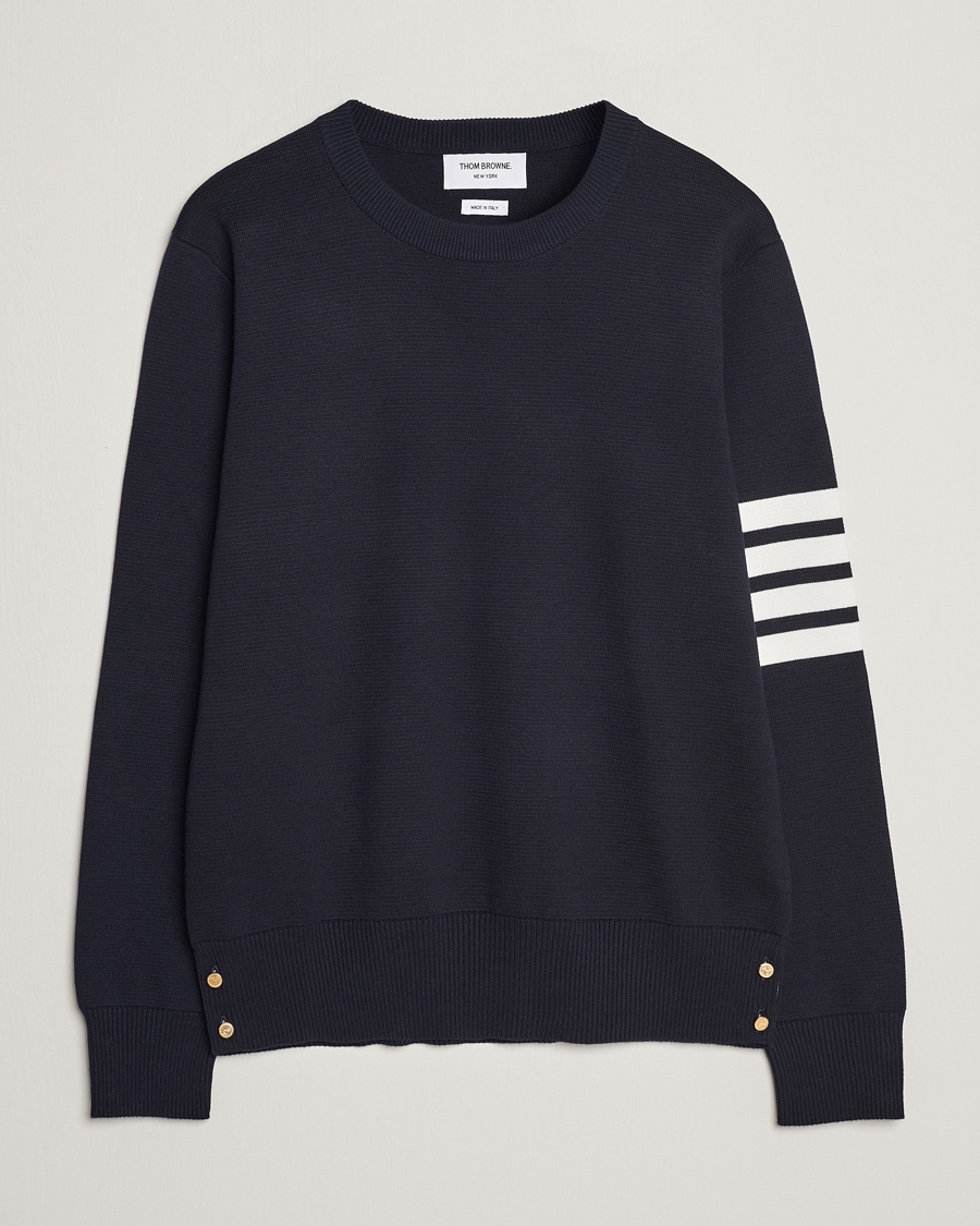 Homme | Pulls À Col Rond | Thom Browne | Milano Stitch Crew Neck Navy
