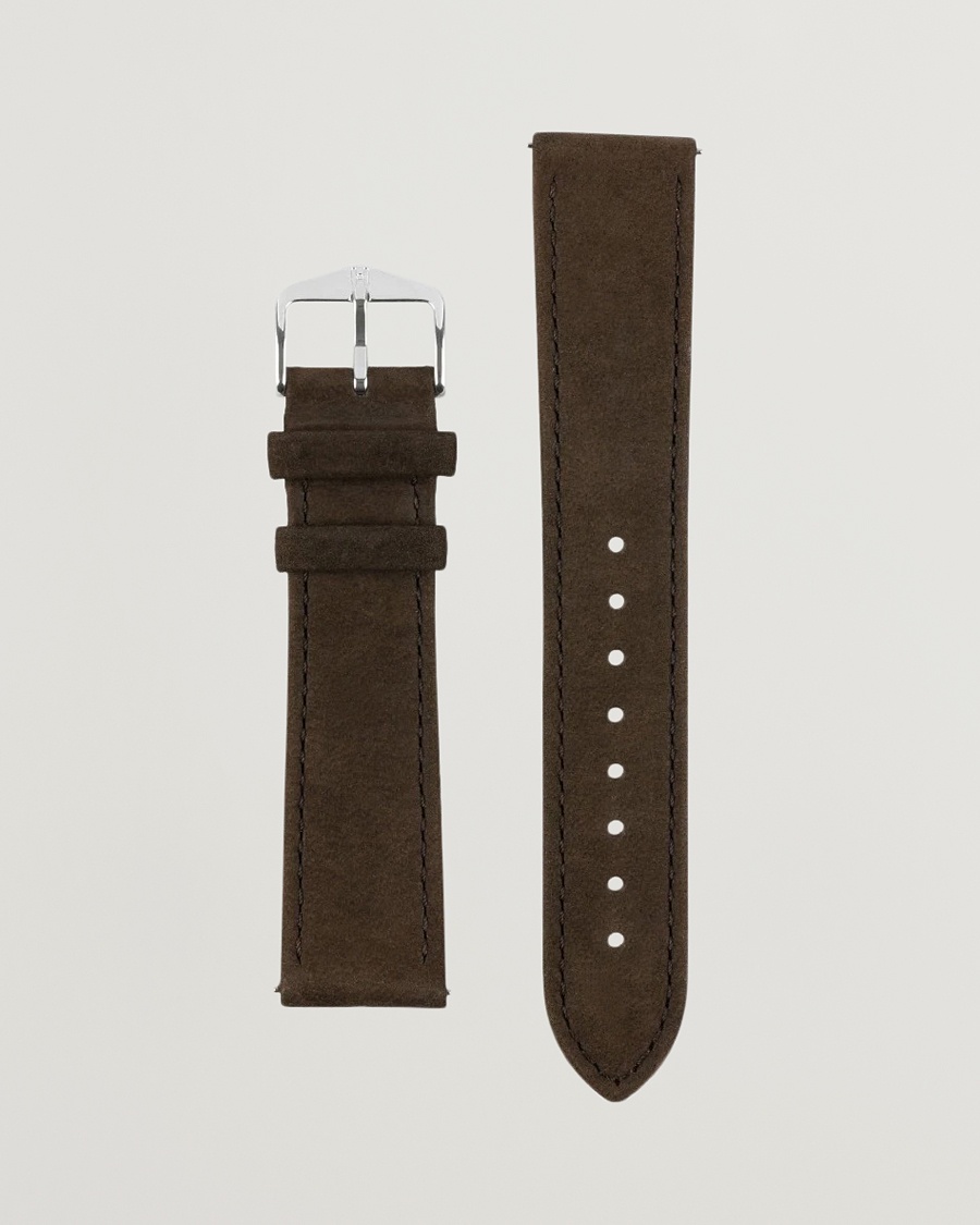 HIRSCH Osiris Calf Leather Nubuck Effect Watch Strap Brown – Bruin