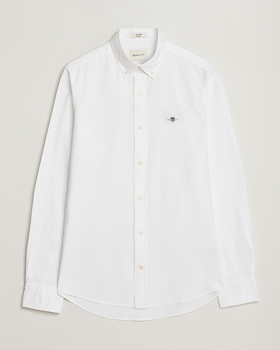 Gant Slim Fit Oxford Shirt White – Blanc