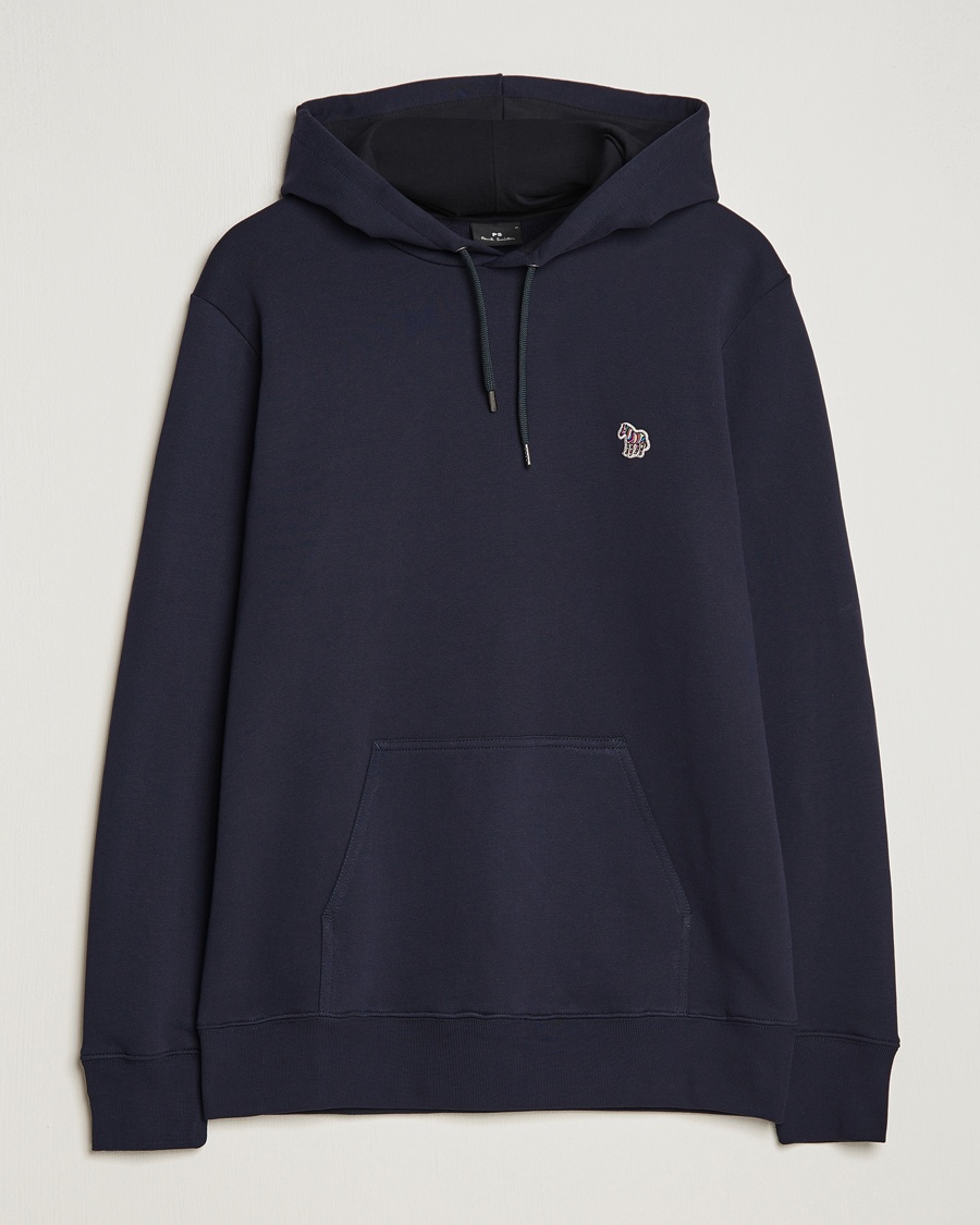 PS Paul Smith Zebra Organic Cotton Hoodie Navy – Blauw