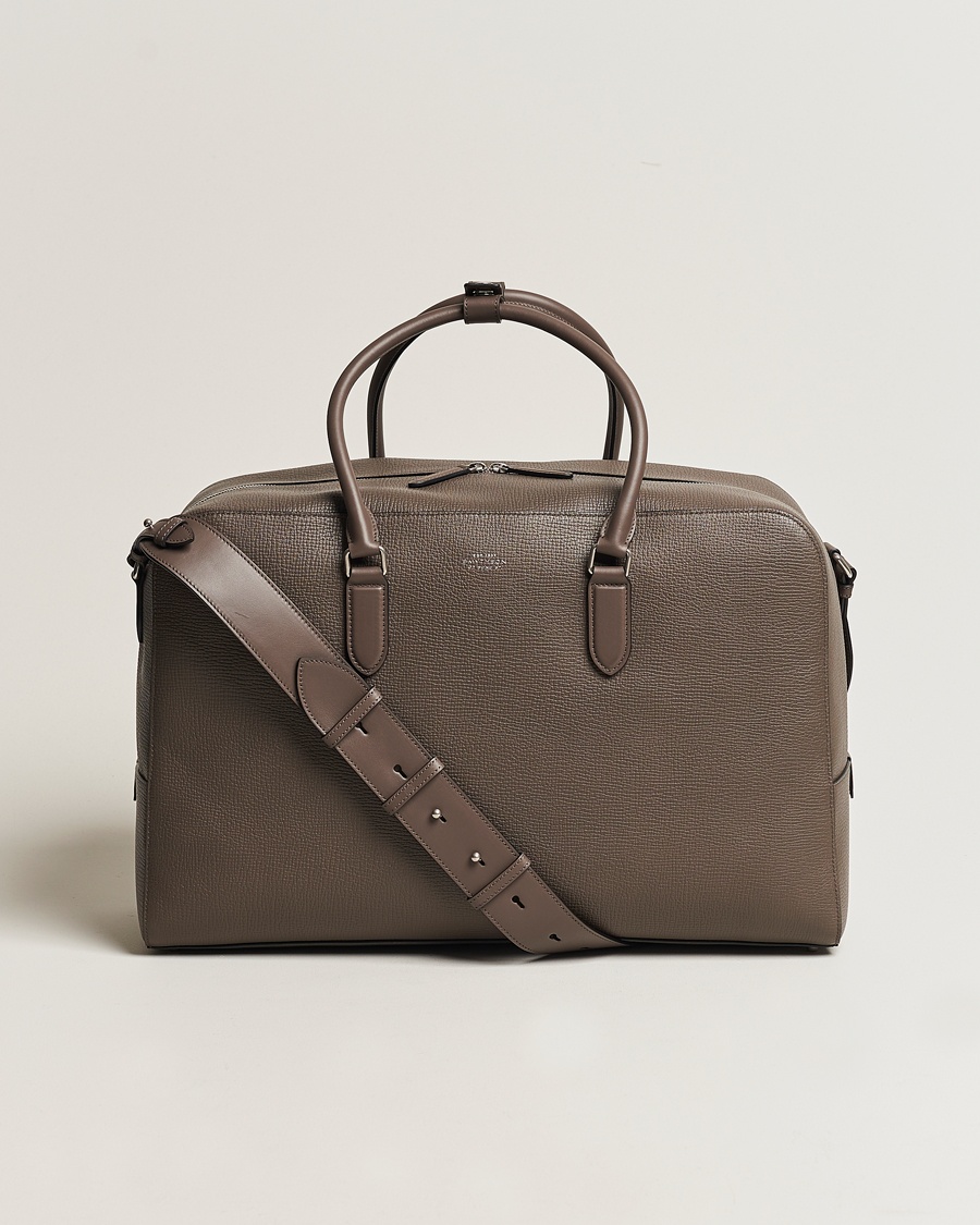 Homme | Valises | Smythson | Ludlow Soft Travel Bag Dark Taupe