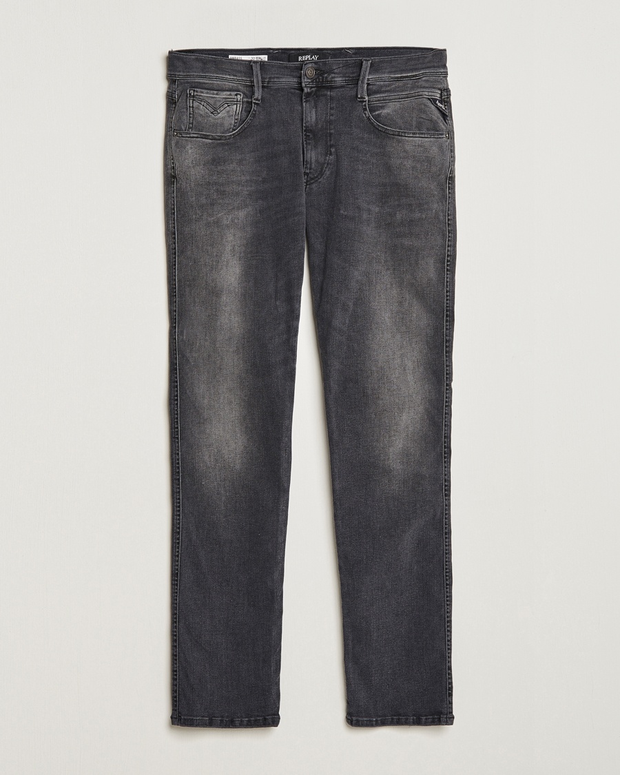 Replay Anbass Hyperflex Re-Used Jeans Washed Grey – Grijs