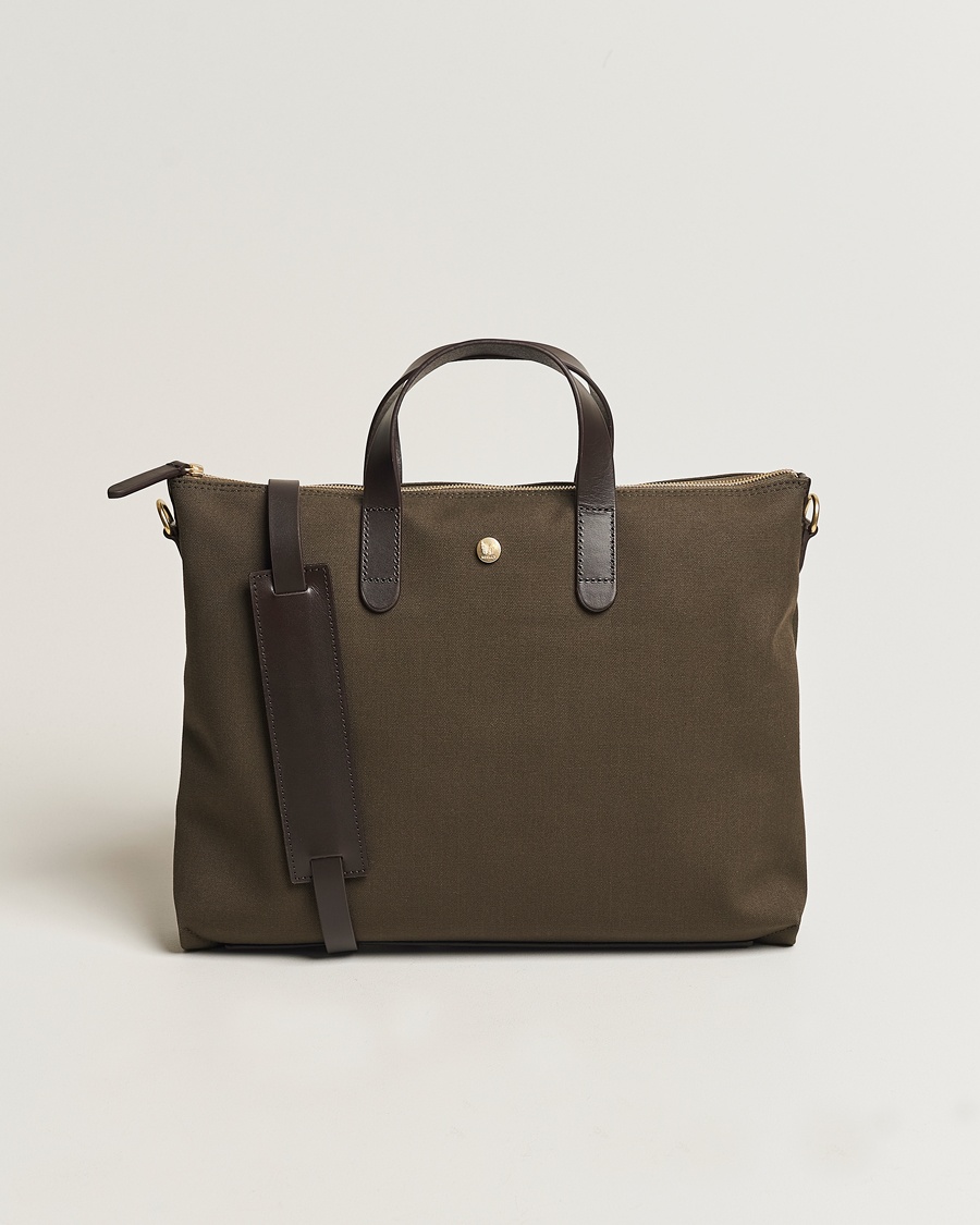 Mismo MismoM/S Canvas Slim BriefArmy/Dark Brown – Groen