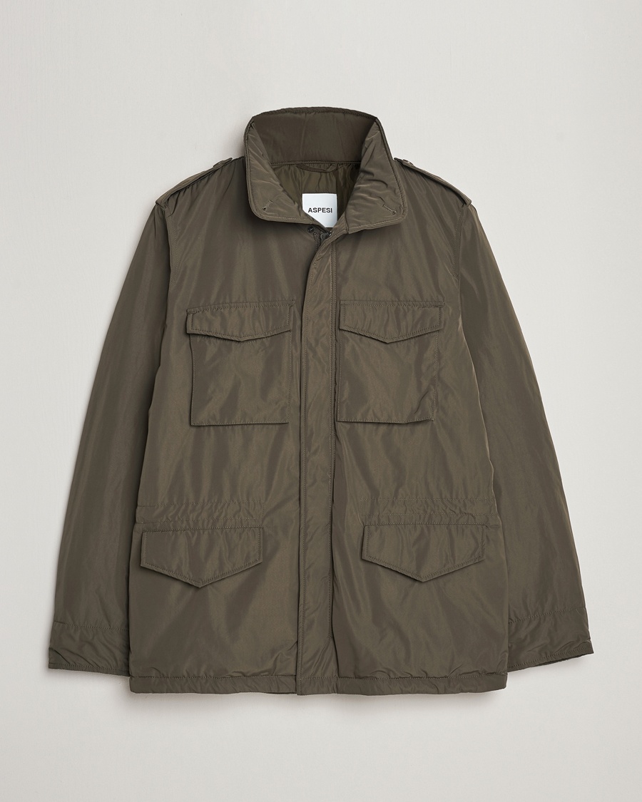 Aspesi Minifield Nylon Field Jacket Dark Military – Vert