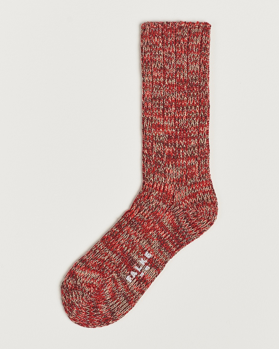 Homme | Moins De 50 | Falke | Brooklyn Cotton Sock Red Flash