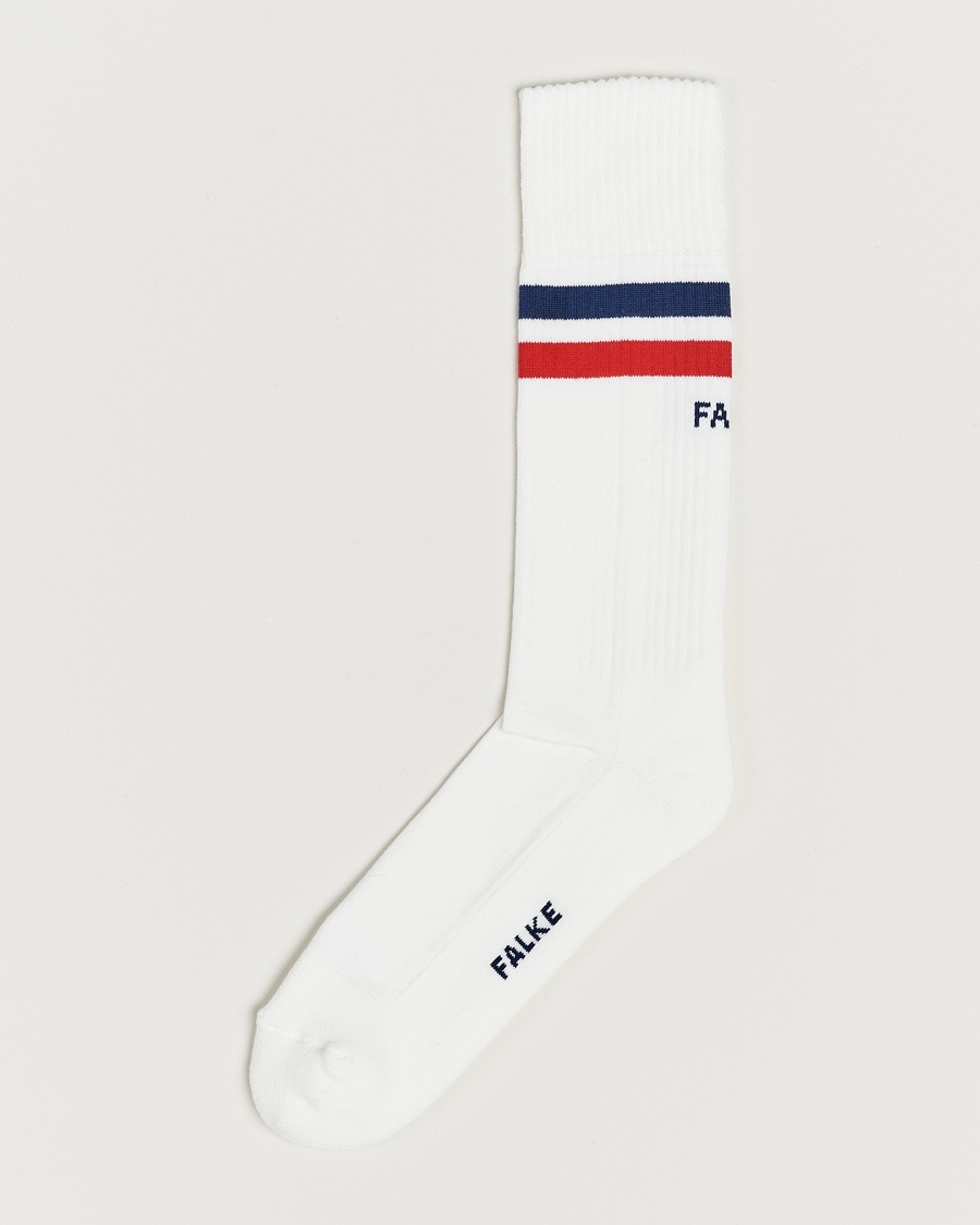 Falke Dynamic Tennis Sock White/Blue/Red – Blanc