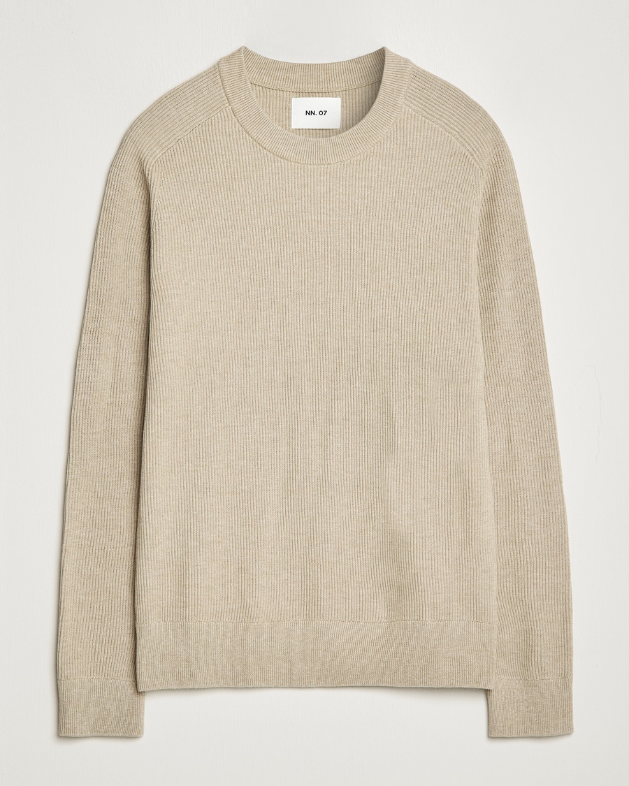 Homme | | NN07 | Kevin Cotton Knitted Sweater Khaki