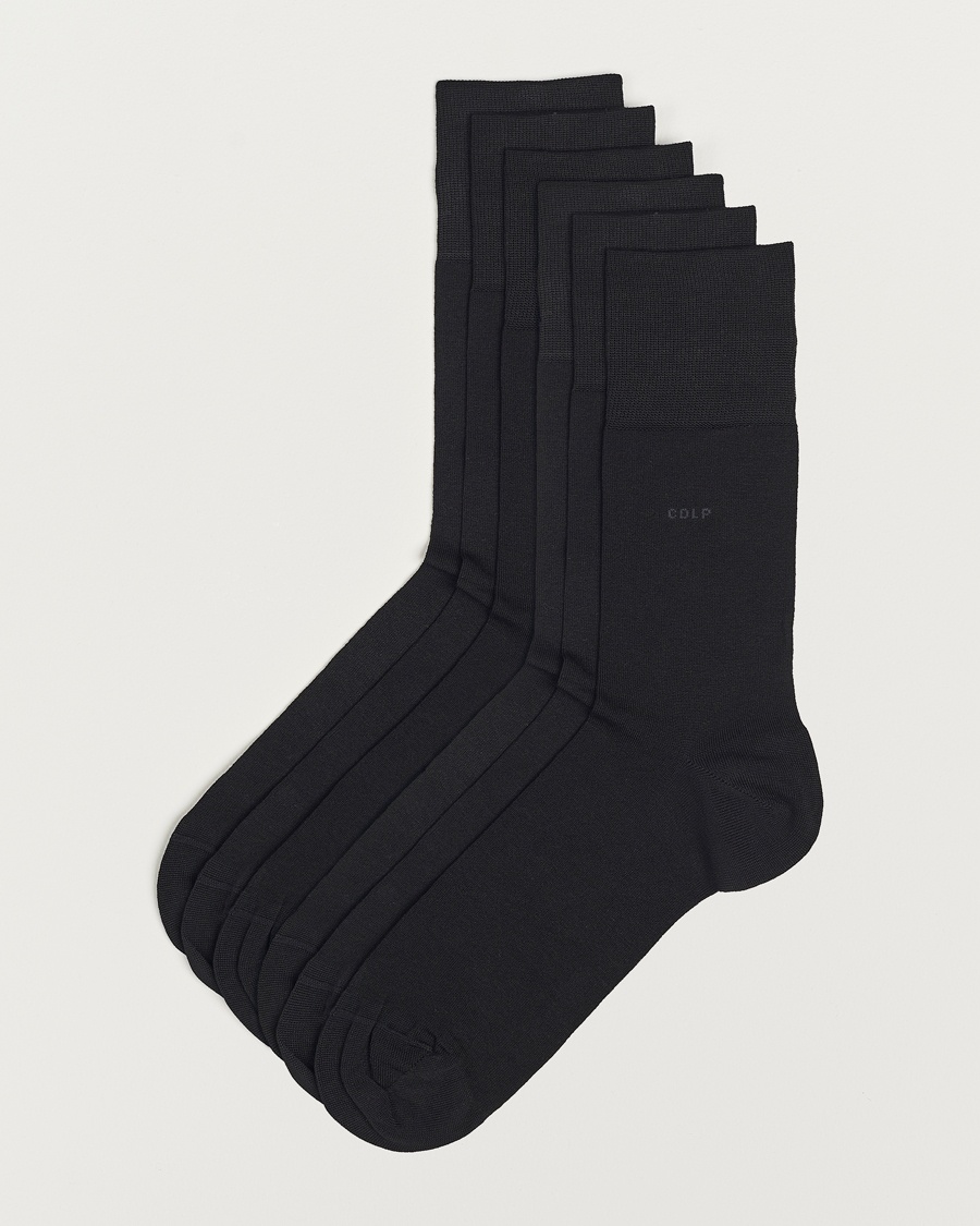 CDLP 6-Pack Cotton Socks Black – Noir
