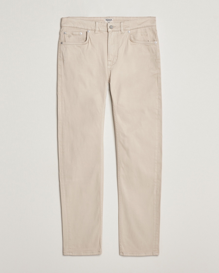 Heren | Casual broeken | Morris | James Brushed 5-Pocket Pant Khaki