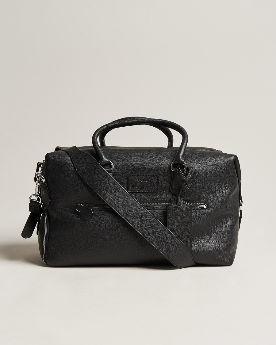 Homme | Sacs De Voyage | Polo Ralph Lauren | Pebbled Leather Dufflebag Black