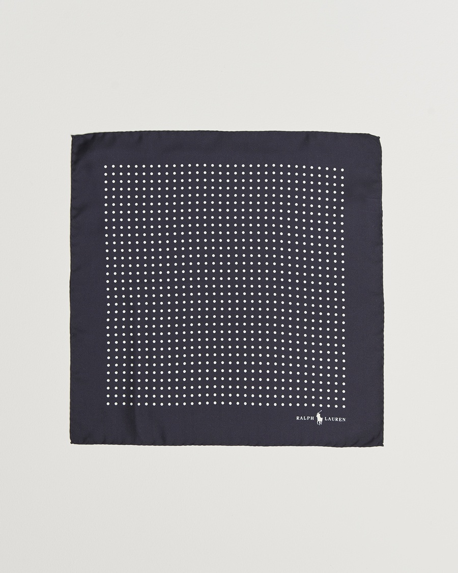 Heren | Accessoires | Polo Ralph Lauren | Silk Dot Pocket Square Navy/White