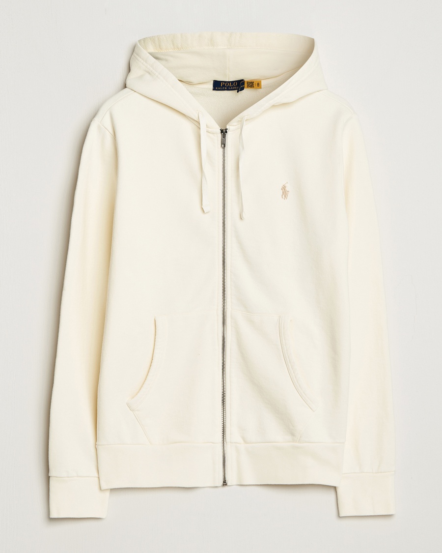 Polo Ralph Lauren Loopback Terry Full-Zip Hoodie Clubhouse Cream – Wit
