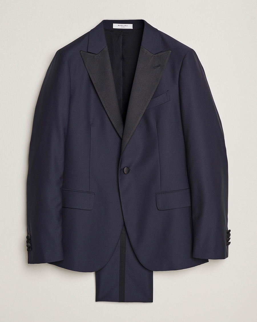 Homme | | Boglioli | Milano Single Breasted Tuxedo Navy