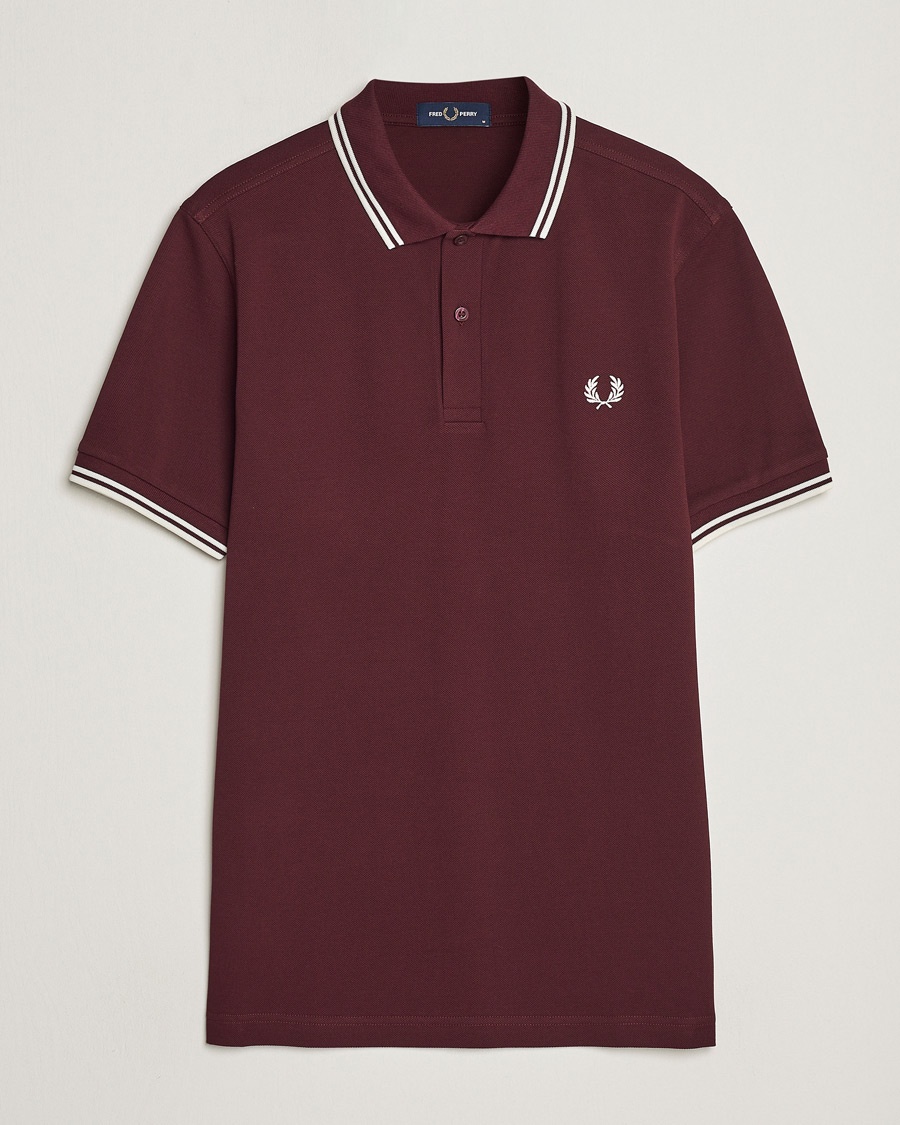 Homme | | Fred Perry | Twin Tipped Polo Shirt Oxblood
